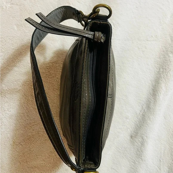 Vintage coach shoulder bag grey - Picture 3 of 7